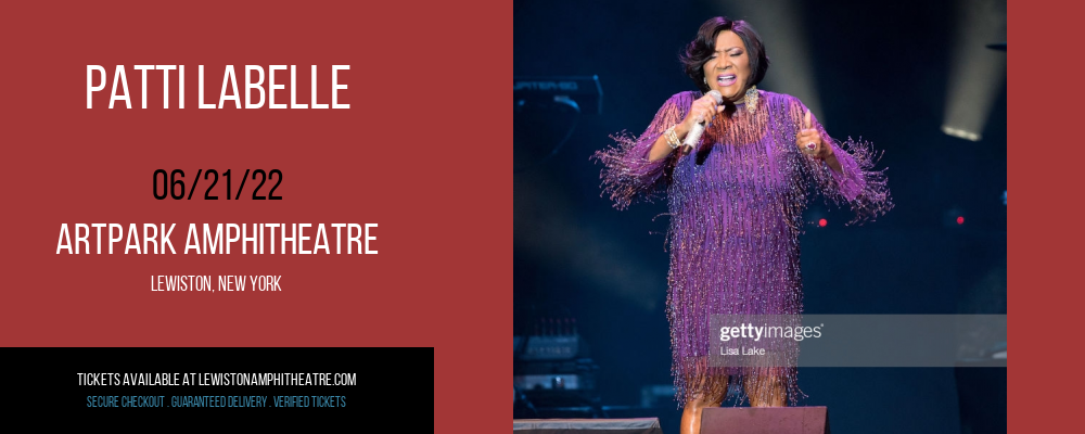 Patti LaBelle at ARTPARK Amphitheatre tickets Patti LaBelle at ARTPARK Amphitheatre