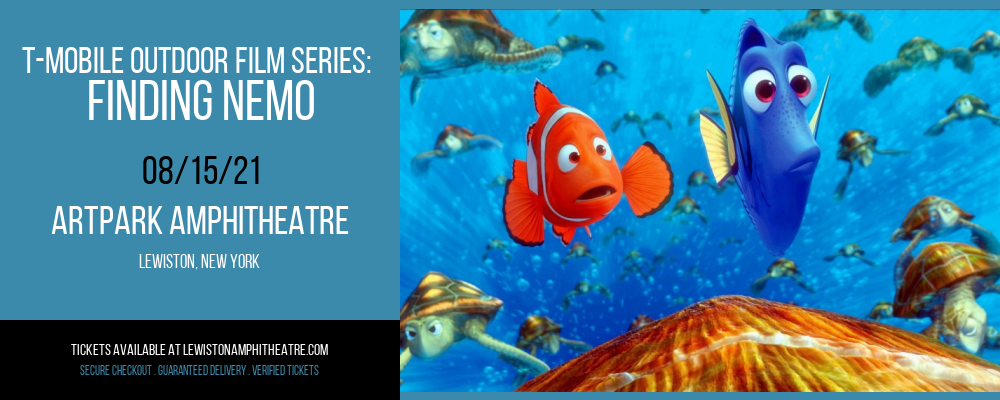 T-MOBILE Outdoor Film Series: Finding Nemo at ARTPARK Amphitheatre tickets T-MOBILE Outdoor Film Series: Finding Nemo at ARTPARK Amphitheatre