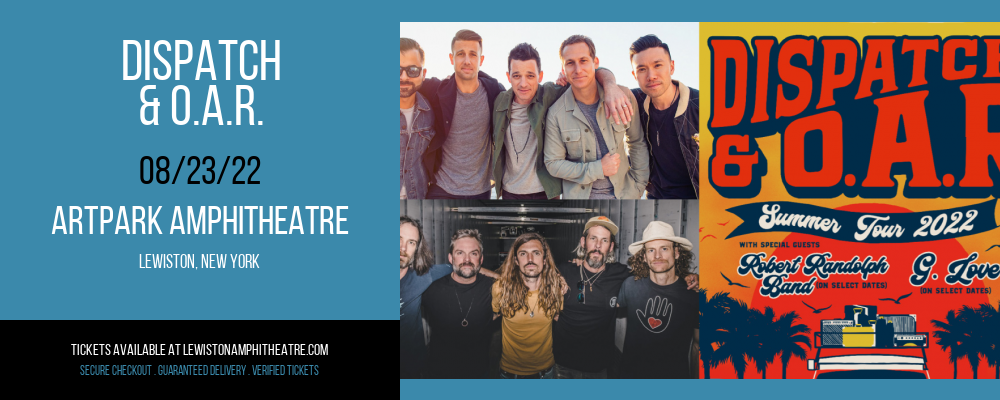 Dispatch & O.A.R. at ARTPARK Amphitheatre tickets Dispatch & O.A.R. at ARTPARK Amphitheatre